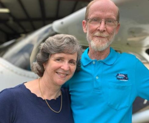 Allen and Kim Yoder during their ABWE service.